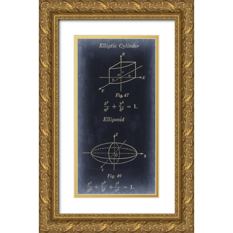 Mathematics I Gold Ornate Wood Framed Art Print with Double Matting by Johnson, Jason