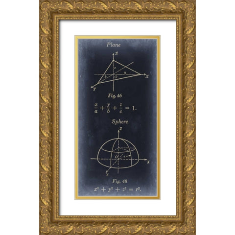 Mathematics II Gold Ornate Wood Framed Art Print with Double Matting by Johnson, Jason
