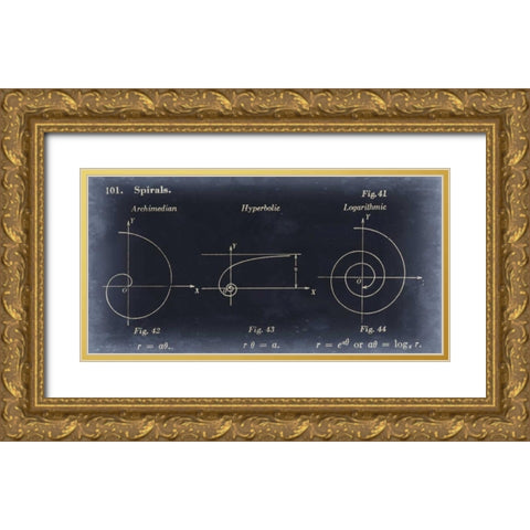 Mathematics III Gold Ornate Wood Framed Art Print with Double Matting by Johnson, Jason