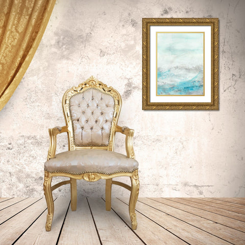 Glass Sea III Gold Ornate Wood Framed Art Print with Double Matting by Vess, June Erica