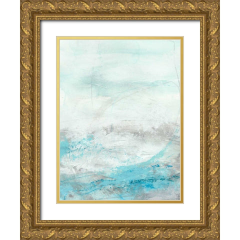 Glass Sea III Gold Ornate Wood Framed Art Print with Double Matting by Vess, June Erica