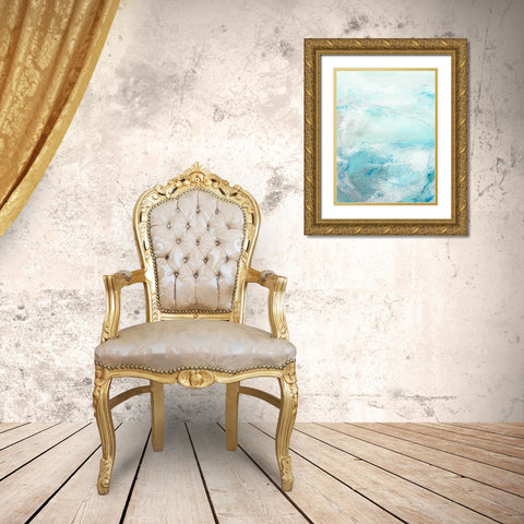 Glass Sea IV Gold Ornate Wood Framed Art Print with Double Matting by Vess, June Erica