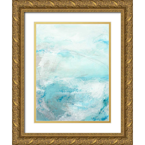 Glass Sea IV Gold Ornate Wood Framed Art Print with Double Matting by Vess, June Erica