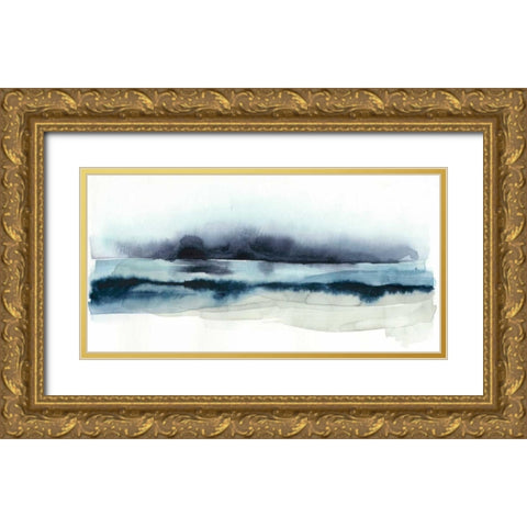 Stormy Sea I Gold Ornate Wood Framed Art Print with Double Matting by Popp, Grace