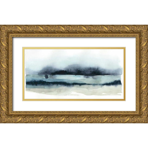 Stormy Sea II Gold Ornate Wood Framed Art Print with Double Matting by Popp, Grace