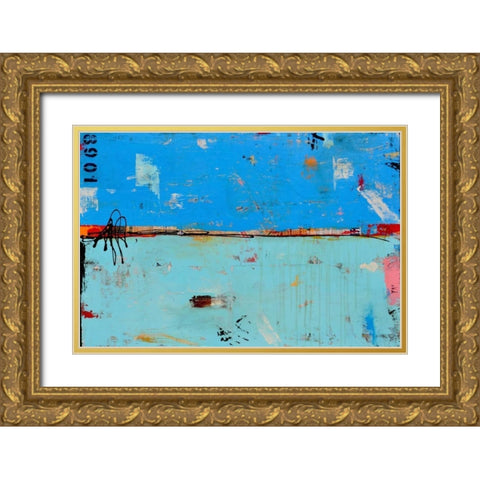 Match 1089 Gold Ornate Wood Framed Art Print with Double Matting by Ashley, Erin