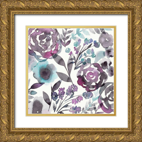 Blooming Plum Garden II Gold Ornate Wood Framed Art Print with Double Matting by Kappa, Diane