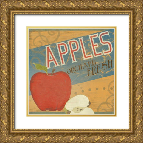 Farm Stand II Gold Ornate Wood Framed Art Print with Double Matting by Vess, June Erica