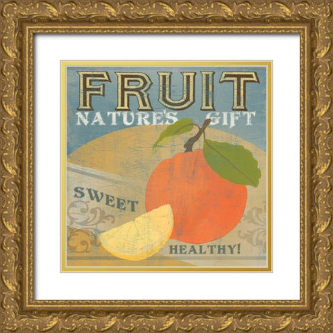 Farm Stand VII Gold Ornate Wood Framed Art Print with Double Matting by Vess, June Erica