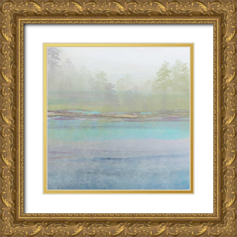 Improvisation III Gold Ornate Wood Framed Art Print with Double Matting by Orlov, Irena