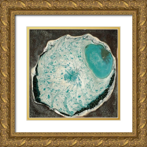 Atlantis II Gold Ornate Wood Framed Art Print with Double Matting by Ludwig, Alicia