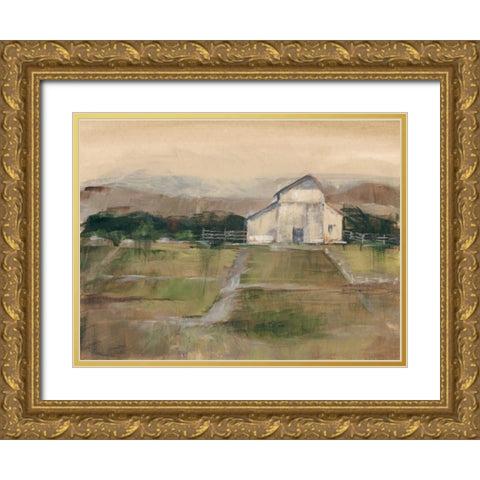 Rural Sunset I Gold Ornate Wood Framed Art Print with Double Matting by Harper, Ethan