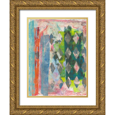 Chartreuse Afternoon I Gold Ornate Wood Framed Art Print with Double Matting by McCavitt, Naomi