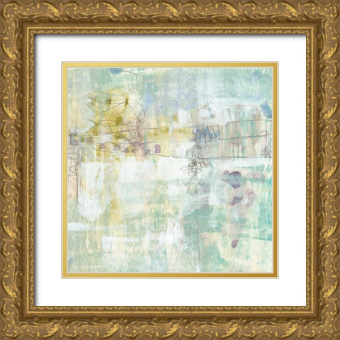 Washed Pastel II Gold Ornate Wood Framed Art Print with Double Matting by Goldberger, Jennifer