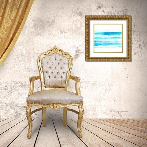 Spectrum Echo IV Gold Ornate Wood Framed Art Print with Double Matting by Vess, June Erica