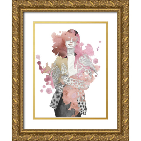 Fashion Illustration I Gold Ornate Wood Framed Art Print with Double Matting by McCavitt, Naomi