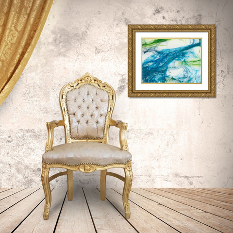 Tidal Sweep III Gold Ornate Wood Framed Art Print with Double Matting by Chandler, Sharon