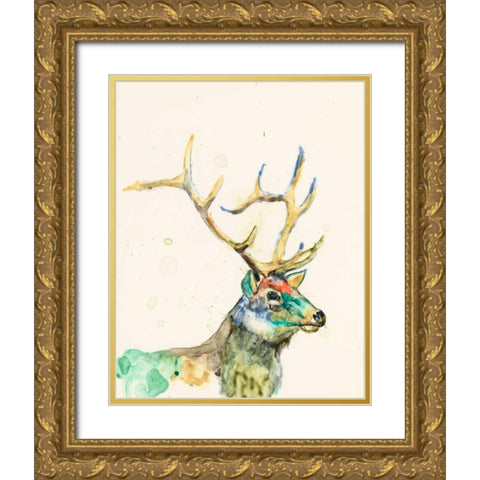 Hi Fi Wildlife III Gold Ornate Wood Framed Art Print with Double Matting by Goldberger, Jennifer