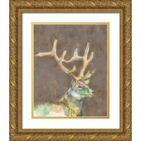 Rustic Wildlife II Gold Ornate Wood Framed Art Print with Double Matting by Goldberger, Jennifer