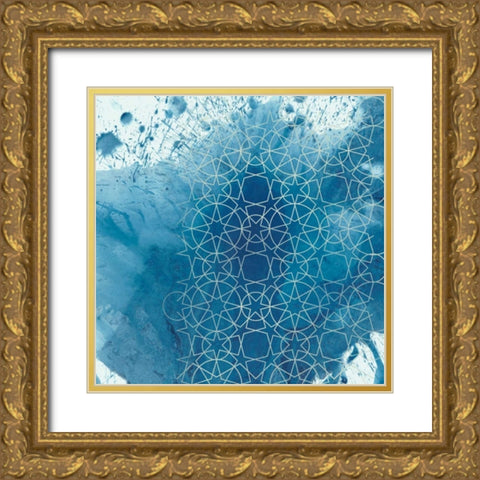 Crystalline I Gold Ornate Wood Framed Art Print with Double Matting by Chariklia, Zarris