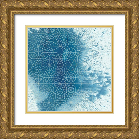 Crystalline II Gold Ornate Wood Framed Art Print with Double Matting by Chariklia, Zarris