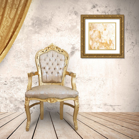 Gilded Alabaster Gold Ornate Wood Framed Art Print with Double Matting by Hambly, Anna