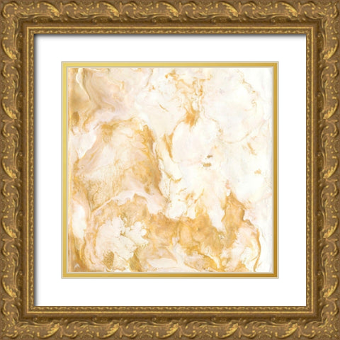 Gilded Alabaster Gold Ornate Wood Framed Art Print with Double Matting by Hambly, Anna