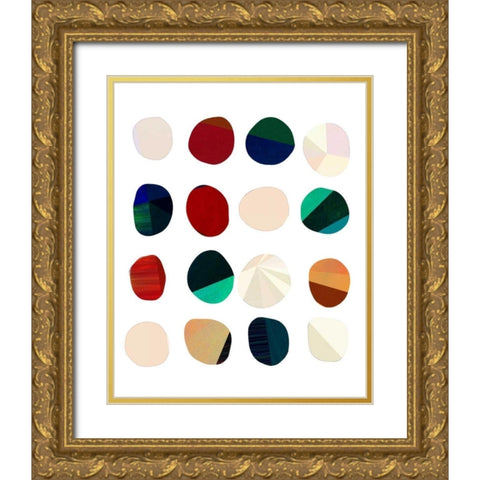 Details Four Gold Ornate Wood Framed Art Print with Double Matting by Jasper, Sisa