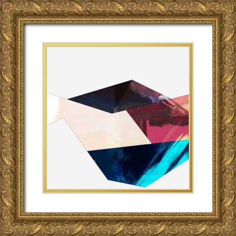 Block Detail III Gold Ornate Wood Framed Art Print with Double Matting by Jasper, Sisa
