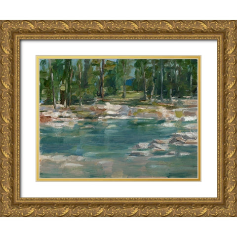 Northwestern Lake I Gold Ornate Wood Framed Art Print with Double Matting by Harper, Ethan