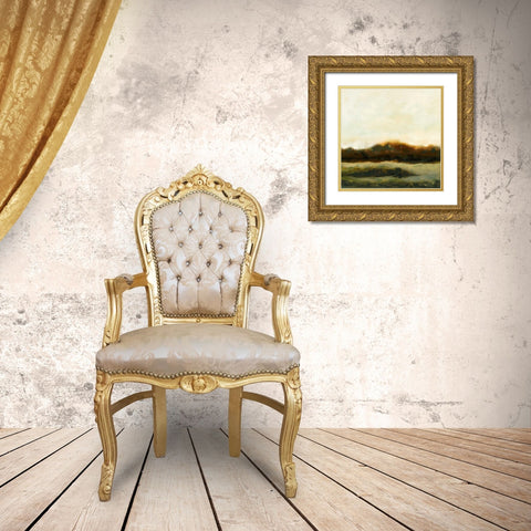 Fall Horizon I Gold Ornate Wood Framed Art Print with Double Matting by Gordon, Sharon