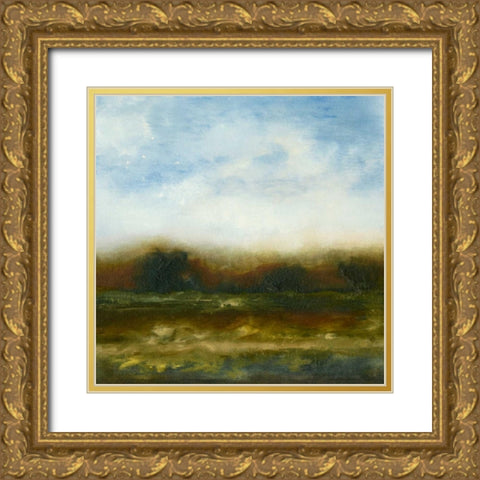Fall Horizon II Gold Ornate Wood Framed Art Print with Double Matting by Gordon, Sharon