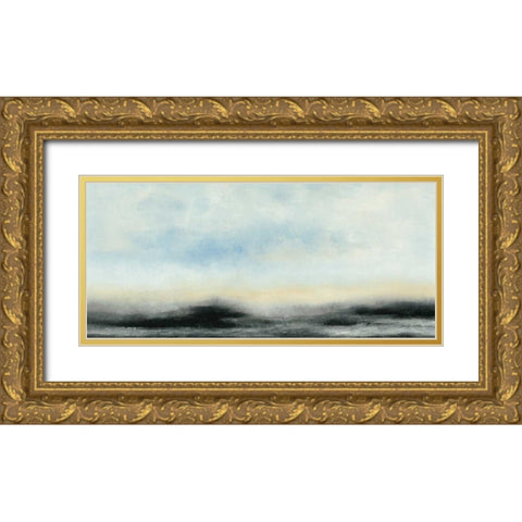 Horizon View I Gold Ornate Wood Framed Art Print with Double Matting by Gordon, Sharon