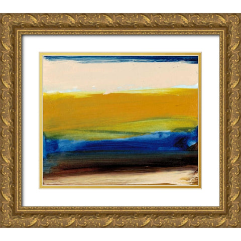 Land and Sky II Gold Ornate Wood Framed Art Print with Double Matting by Gordon, Sharon