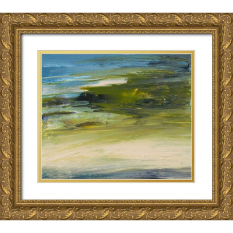 Rivers Edge Gold Ornate Wood Framed Art Print with Double Matting by Gordon, Sharon
