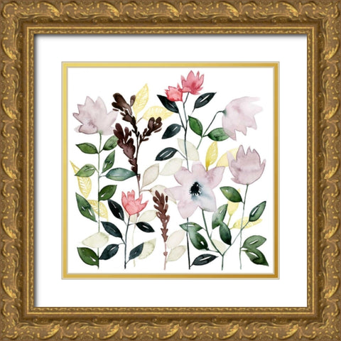 Garland Tide I Gold Ornate Wood Framed Art Print with Double Matting by Popp, Grace