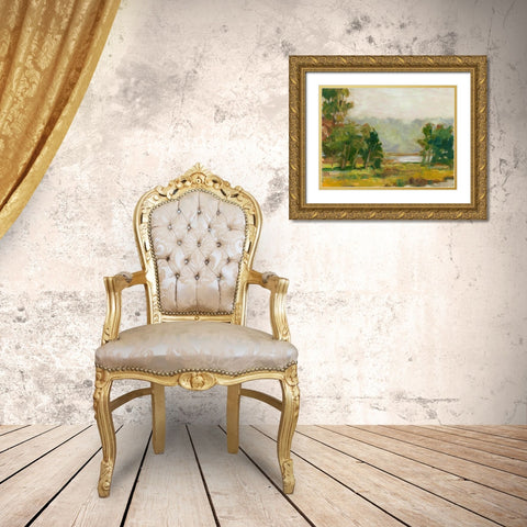 Changing Sunlight II Gold Ornate Wood Framed Art Print with Double Matting by Harper, Ethan