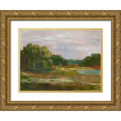 Changing Sunlight III Gold Ornate Wood Framed Art Print with Double Matting by Harper, Ethan