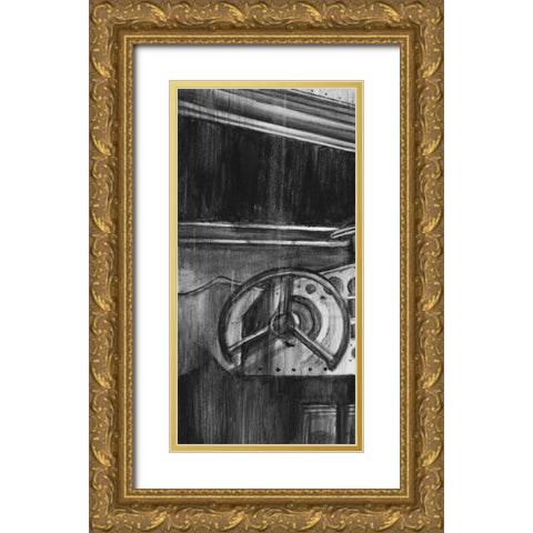 Vintage Cockpit I Gold Ornate Wood Framed Art Print with Double Matting by Harper, Ethan