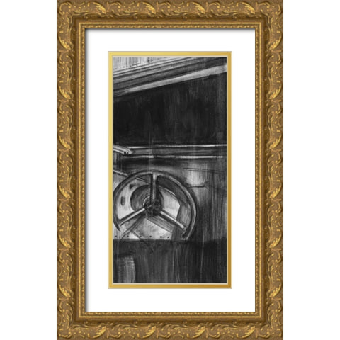 Vintage Cockpit III Gold Ornate Wood Framed Art Print with Double Matting by Harper, Ethan