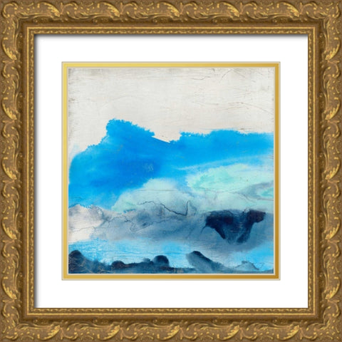 Breakers I Gold Ornate Wood Framed Art Print with Double Matting by Vess, June Erica