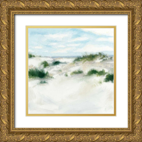 White Sands I Gold Ornate Wood Framed Art Print with Double Matting by Meagher, Megan