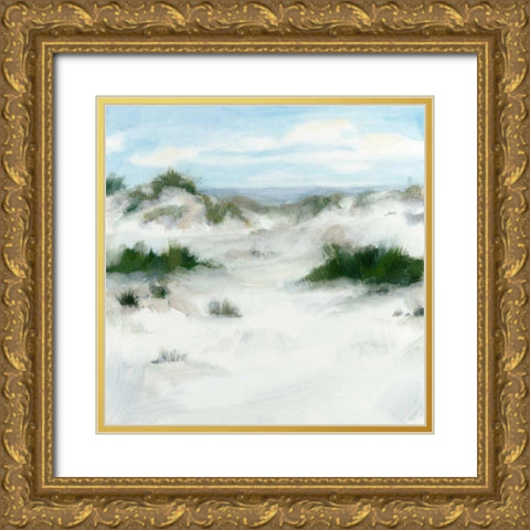 White Sands II Gold Ornate Wood Framed Art Print with Double Matting by Meagher, Megan