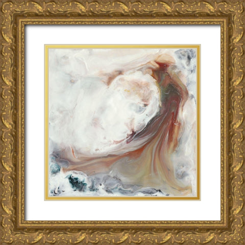 Earth Illumination Gold Ornate Wood Framed Art Print with Double Matting by Bramma, Lila