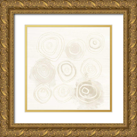 Neutral Logic I Gold Ornate Wood Framed Art Print with Double Matting by Vess, June Erica