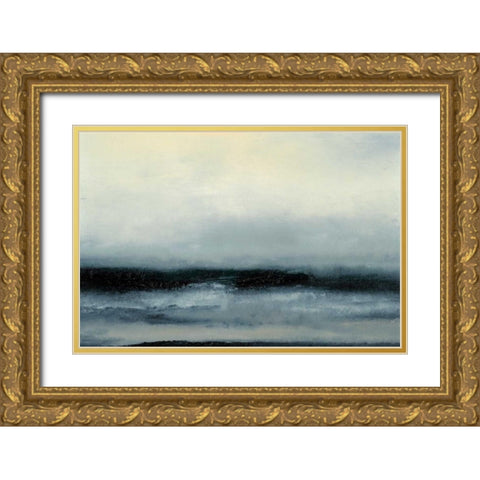 Ocean Tide III Gold Ornate Wood Framed Art Print with Double Matting by Gordon, Sharon