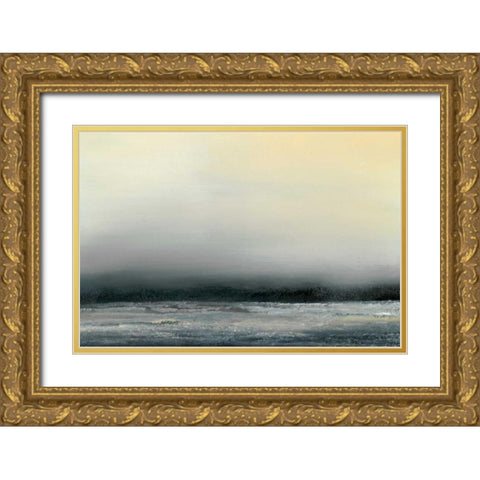 Ocean Tide IV Gold Ornate Wood Framed Art Print with Double Matting by Gordon, Sharon