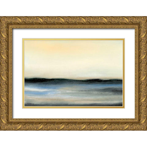 Ocean Tide V Gold Ornate Wood Framed Art Print with Double Matting by Gordon, Sharon