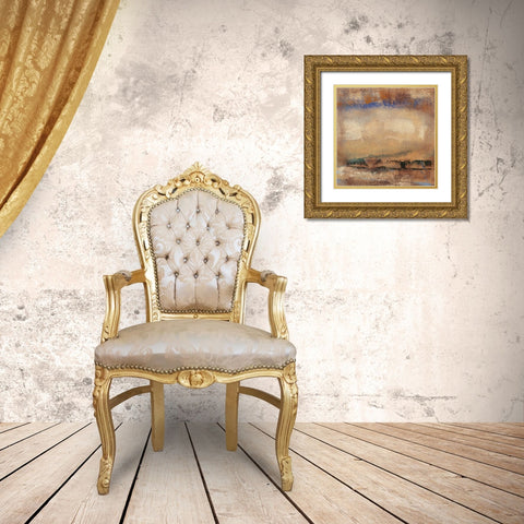 Origin Abstract II Gold Ornate Wood Framed Art Print with Double Matting by Gordon, Sharon
