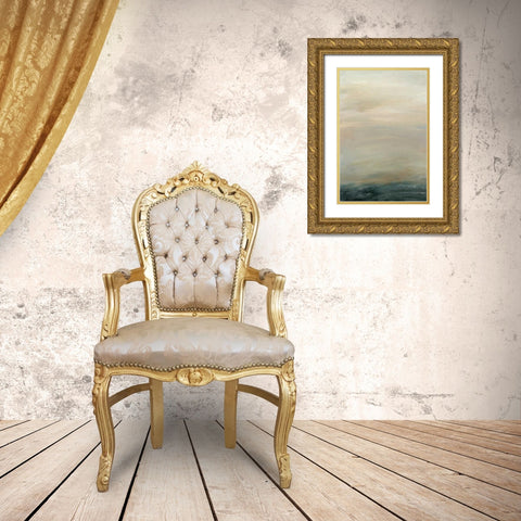 Soft Horizon  I Gold Ornate Wood Framed Art Print with Double Matting by Gordon, Sharon